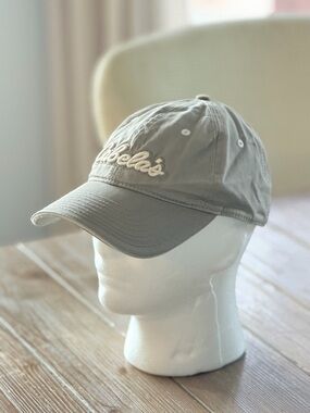 Cabela's Light Gray Baseball Cap with White Script Logo